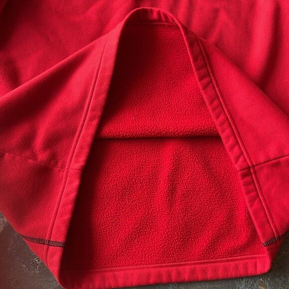 Under Armour Mens Heavy Performance Fleece 1/4 Zip Red and Black size Med - Picture 7 of 11